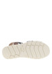 Thumbnail Nu-pieds bleu marine à semelle compensé bas et à bandes élastiquées - Image 5