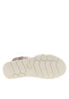 Thumbnail Nu-pieds beiges à semelle compensé bas et à bandes élastiquées - Image 5