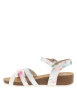 Thumbnail Nu-pieds blancs à semelle compensée bas et à boucle à ardillon - Image 2
