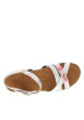 Thumbnail Nu-pieds blancs à semelle compensée bas et à boucle à ardillon - Image 4