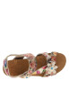 Thumbnail Nu-pieds multicolors à semelle compensé bas et à bandes auto-agrippantes - Image 4