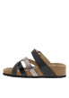 Thumbnail Mules noires avec un talon plat et une fermeture avec boucle à ardillon - Image 2