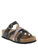 Thumbnail Mules noires avec un talon plat et une fermeture avec boucle à ardillon - Image 3