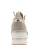 Thumbnail Sneakers beiges avec un talon semi-compensée et des lacets ronds - Image 6