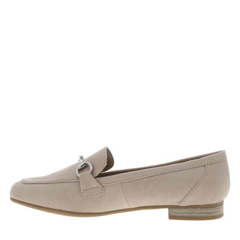 Marco Tozzi - Mocassins Beiges Avec Un Talon Plat Et Une Fermeture à Slip-on - Beige