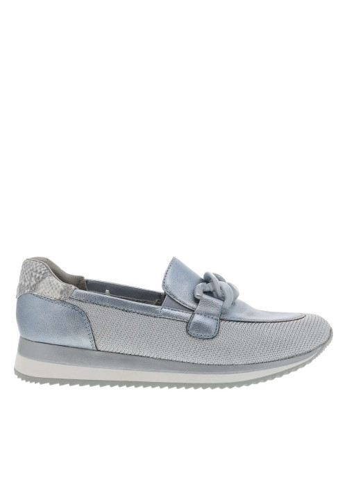 Mocassins bleus à semelle plate avec des...