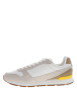 Thumbnail Baskets blanches et beiges en cuir avec un talon plat et des lacets - Image 2