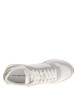 Thumbnail Baskets blanches et beiges en cuir avec un talon plat et des lacets - Image 4