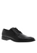 Thumbnail Derbies noires en cuir avec un talon décroché bas et des lacets - Image 3