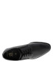 Thumbnail Derbies noires en cuir avec un talon décroché bas et des lacets - Image 4