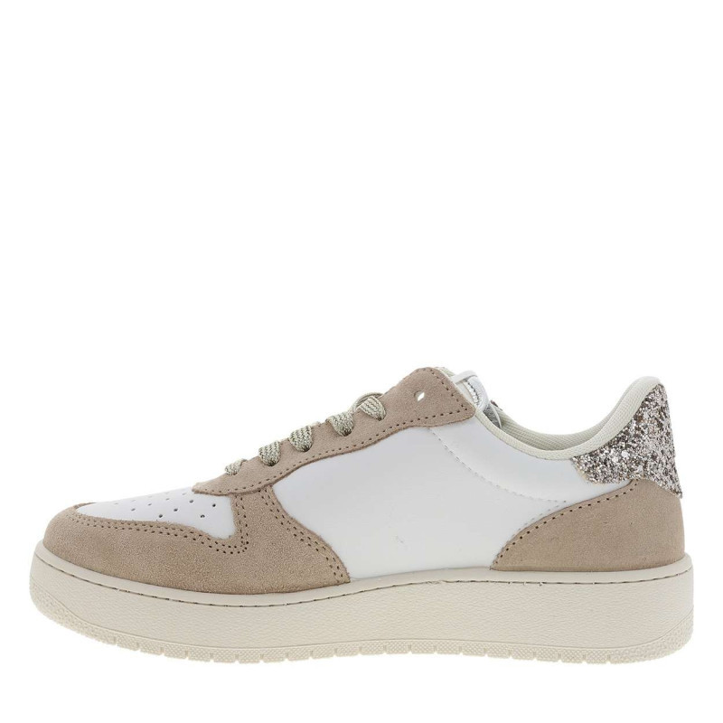 Victoria - Baskets En Cuir Léopard à Semelle Plate Avec Des Lacets Brillants Dorés - Autre Victoria - Baskets En Cuir Léopard à Semelle Plate Avec Des Lacets Brillants Dorés - Autre