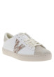 Thumbnail Tennis blanches à semelle plate et des lacets avec un imprimé doré - Image 3