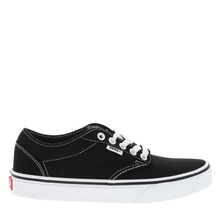 Baskets skate noires avec un talon plat et muni...