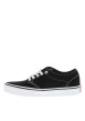 Thumbnail Baskets skate noires avec un talon plat et muni de lacets blancs - Image 2