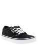 Thumbnail Baskets skate noires avec un talon plat et muni de lacets blancs - Image 3