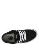 Thumbnail Baskets skate noires avec un talon plat et muni de lacets blancs - Image 4