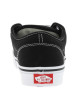 Thumbnail Baskets skate noires avec un talon plat et muni de lacets blancs - Image 6
