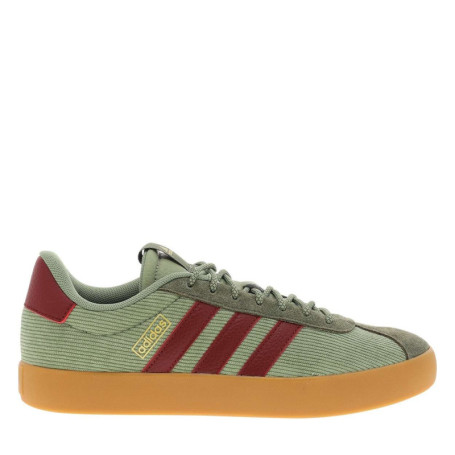 Tennis vertes avec bandes bordeaux à talon plat...
