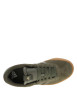 Thumbnail Tennis en cuir kaki avec semelle à talon plat et lacets ton sur ton - Image 4