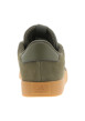 Thumbnail Tennis en cuir kaki avec semelle à talon plat et lacets ton sur ton - Image 6