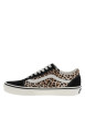 Thumbnail Baskets léopard en cuir avec un talon plat et des lacets blancs - Image 2