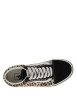 Thumbnail Baskets léopard en cuir avec un talon plat et des lacets blancs - Image 4