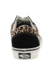 Thumbnail Baskets léopard en cuir avec un talon plat et des lacets blancs - Image 6