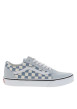 Thumbnail Baskets bleu ciel en cuir avec un talon plat et des lacets blancs