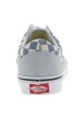 Thumbnail Baskets bleu ciel en cuir avec un talon plat et des lacets blancs - Image 6