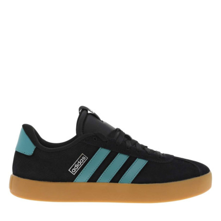 Tennis en cuir noires avec un talon plat et...