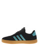Thumbnail Tennis en cuir noires avec un talon plat et fermeture à lacets - Image 2