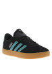 Thumbnail Tennis en cuir noires avec un talon plat et fermeture à lacets - Image 3