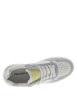 Thumbnail Tennis bleues à talon plat avec un logo argenté sur le côté et des lacets plats - Image 4