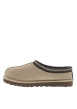 Thumbnail Mules en cuir sable à talon plat avec le col brodé blanche et verte - Image 2