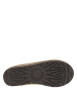 Thumbnail Mules en cuir sable à talon plat avec le col brodé blanche et verte - Image 5