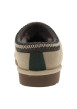 Thumbnail Mules en cuir sable à talon plat avec le col brodé blanche et verte - Image 6