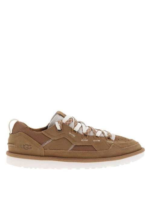 Sneakers naturelles en cuir avec un talon plat...
