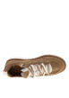 Thumbnail Sneakers naturelles en cuir avec un talon plat et des lacets blancs et marron - Image 4