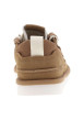 Thumbnail Sneakers naturelles en cuir avec un talon plat et des lacets blancs et marron - Image 6