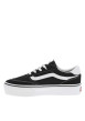 Thumbnail Baskets skate en cuir noires et blanches avec une semelle à plateau - Image 2