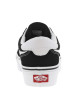 Thumbnail Baskets skate en cuir noires et blanches avec une semelle à plateau - Image 6