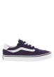 Thumbnail Baskets skate en cuir violettes à talon plat avec un logo brodé