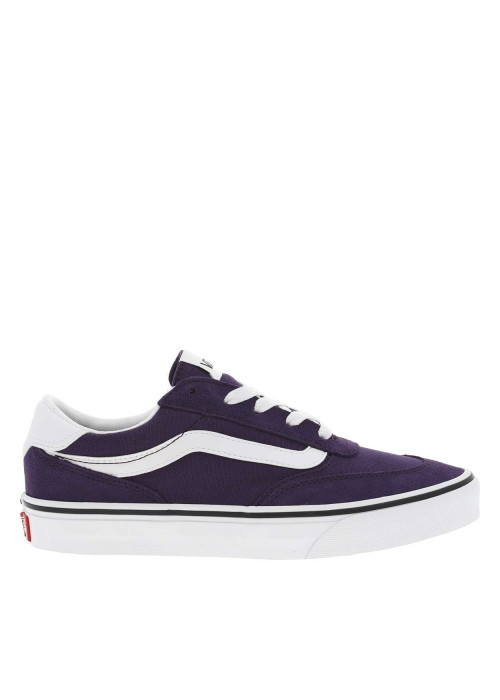 Baskets skate en cuir violettes à talon plat...