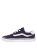 Thumbnail Baskets skate en cuir violettes à talon plat avec un logo brodé - Image 2