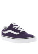 Thumbnail Baskets skate en cuir violettes à talon plat avec un logo brodé - Image 3