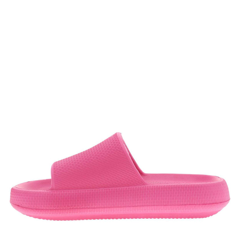 Tom Tailor - Mules Fuchsia à Semelle Plate Avec Un Logo à L'intérieur Et Une Matière Texturée - Rose Tom Tailor - Mules Fuchsia à Semelle Plate Avec Un Logo à L'intérieur Et Une Matière Texturée - Rose