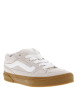 Thumbnail Baskets skate en cuir beiges à talon plat avec une languette rembourrée - Image 3