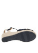 Thumbnail Nu-pieds bleu marine à semelle compensé haut et à boucle à ardillon - Image 5