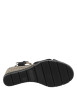 Thumbnail Nu-pieds noirs avec un talon compensé muni d'une boucle à ardillon - Image 5