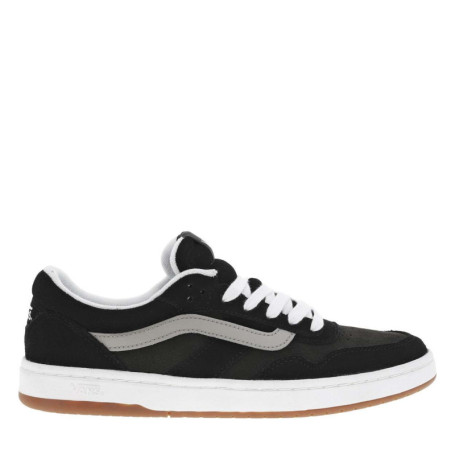 Baskets en cuir noires à talon plat avec un...